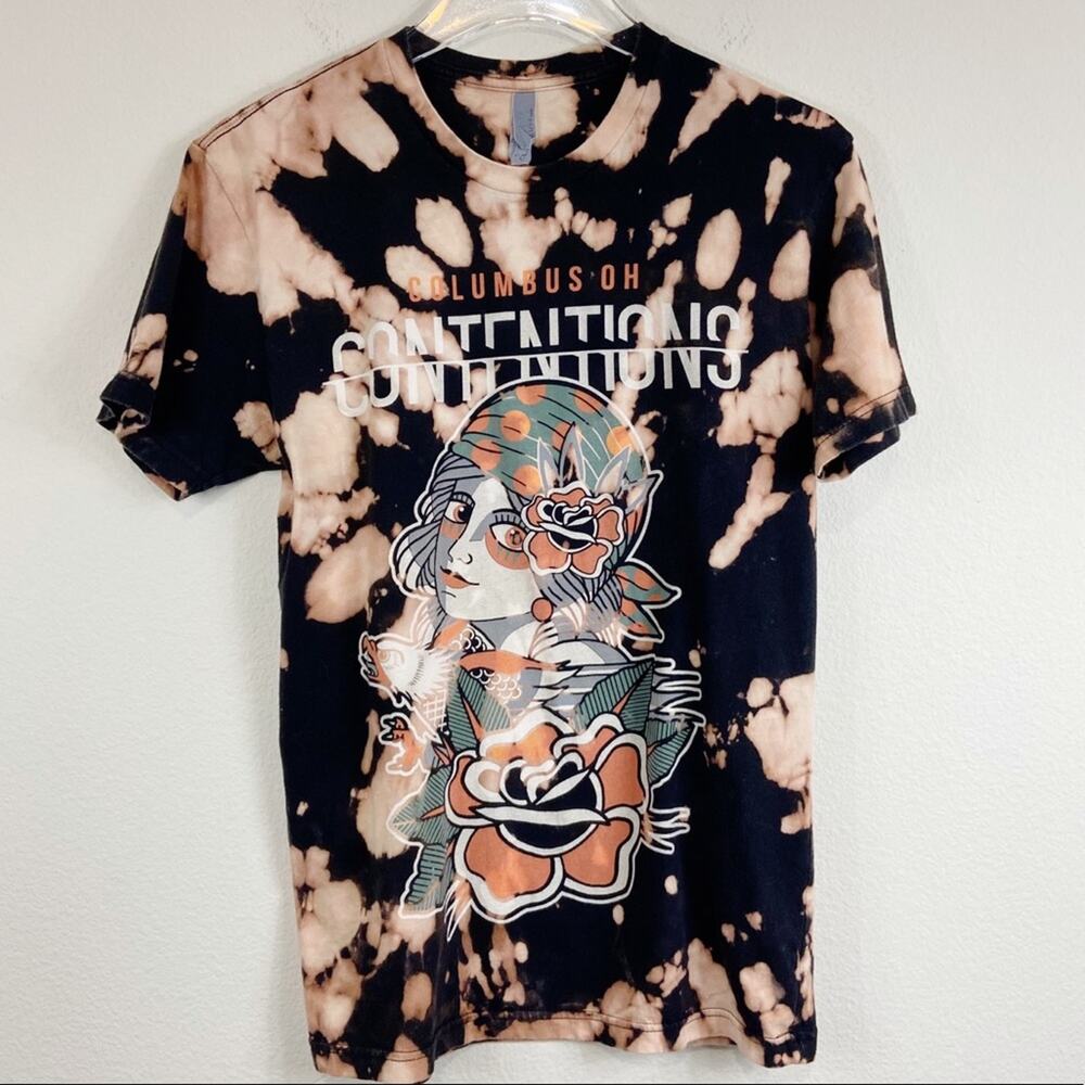 Columbus OH Contentions Art Deco Graphic Tee Sz S